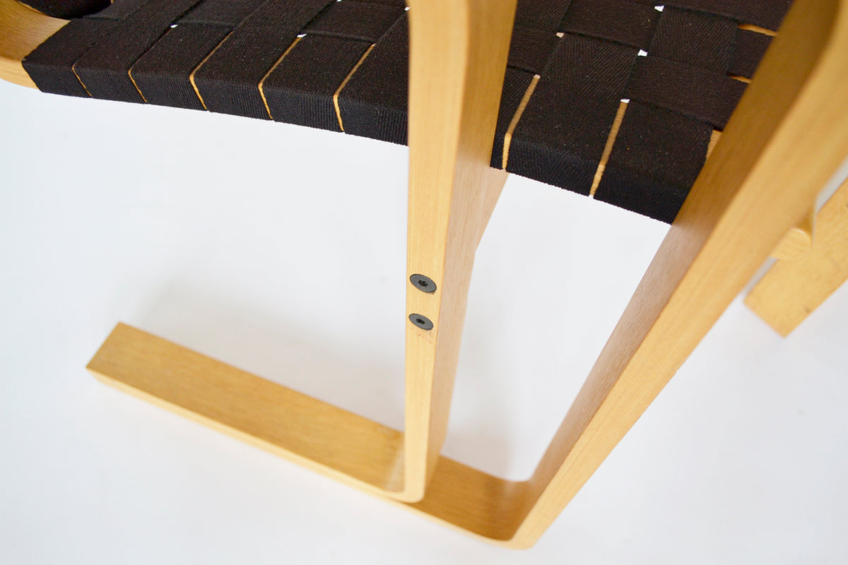 Model 5531 Armchair in Textile Webbing & Beech Plywood by Rud Thygesen & Johnny Sørensen for Magnus Olesen, 1970s
