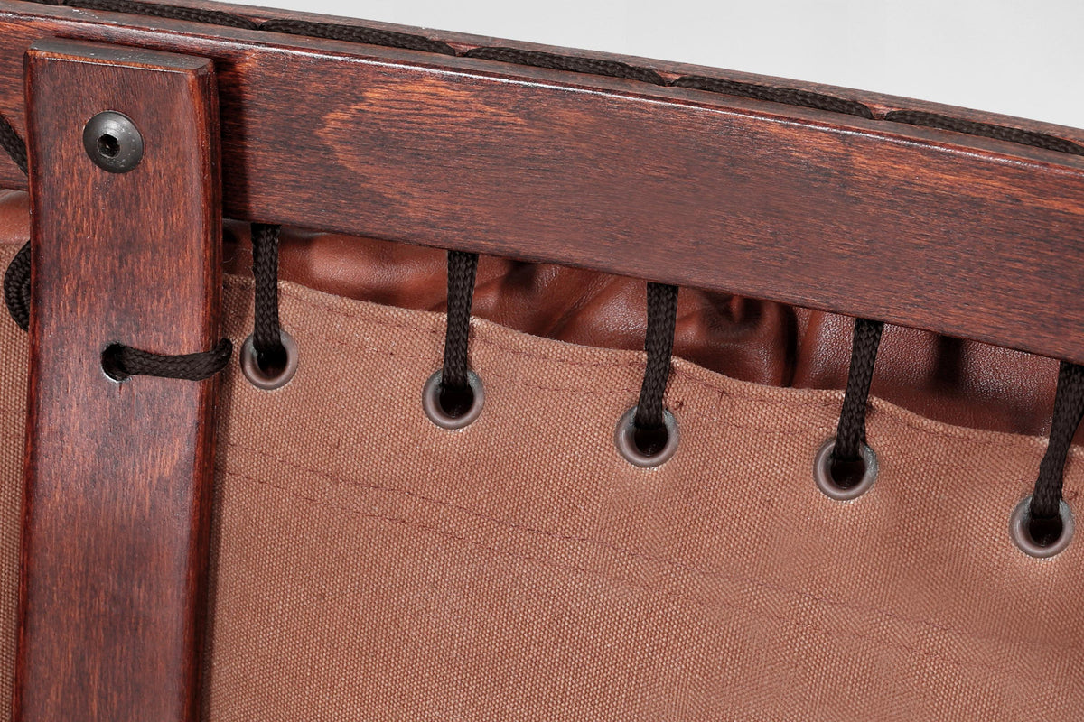 Siesta Lounge Chair & Ottoman in Cognac Leather & Plywood by Ingmar Relling for Westnofa, 1970s