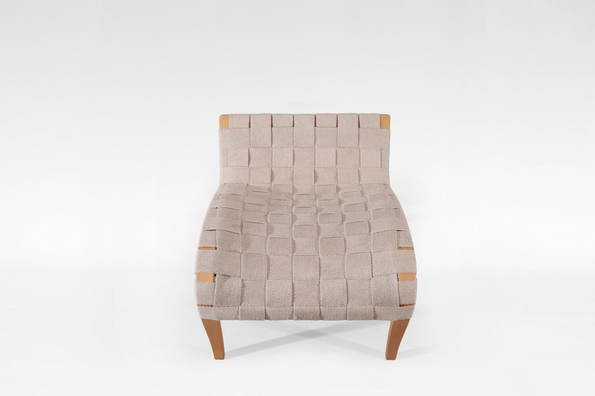 Pernilla Lounge Chair & Ottoman in Canvas & Bent Plywood by Bruno Mathsson for DUX, 1960s