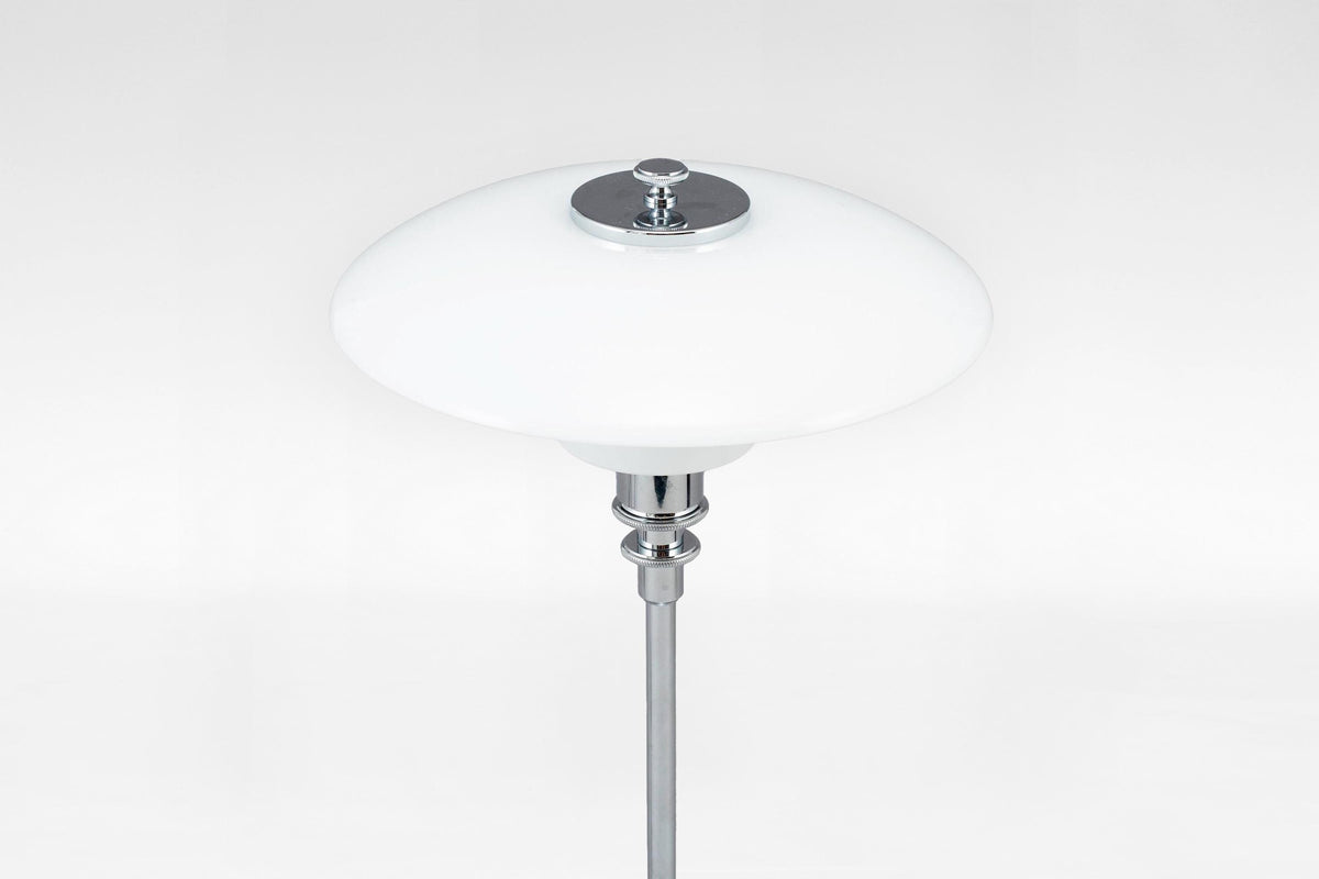 PH 3/4 Table Lamp in Opal Glass & Chrome by Poul Henningsen for Louis Poulsen, 1920s Design