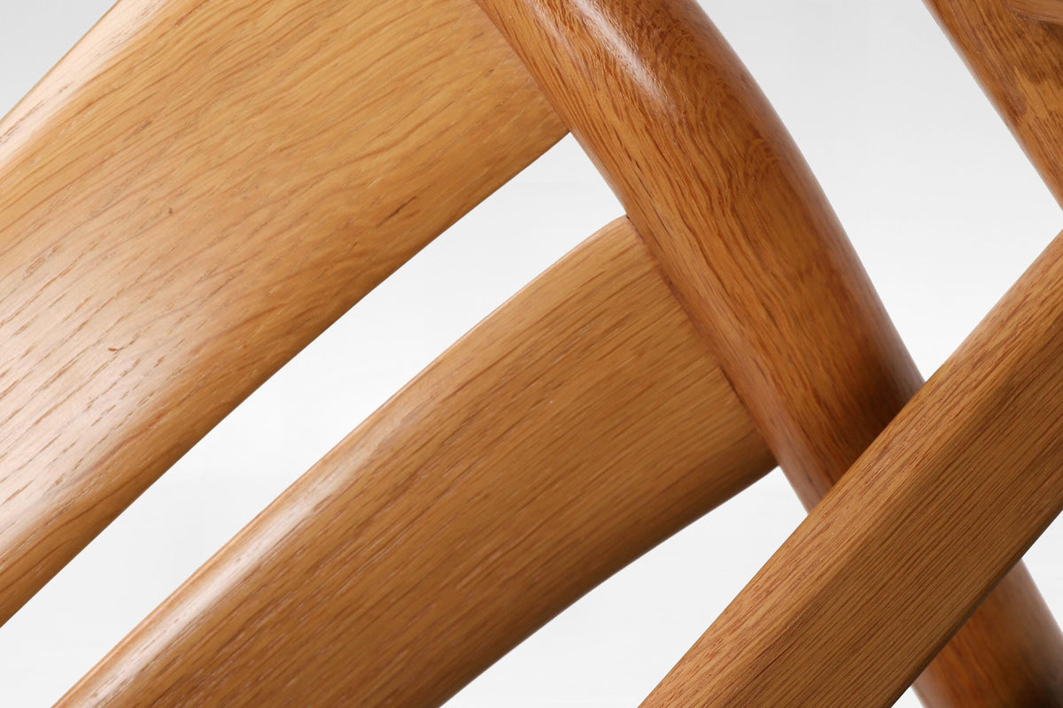BM1 Dining Chairs in Oak & Black Leather, by Børge Mogensen for C.M. Madsen, 1960s, Set of 4
