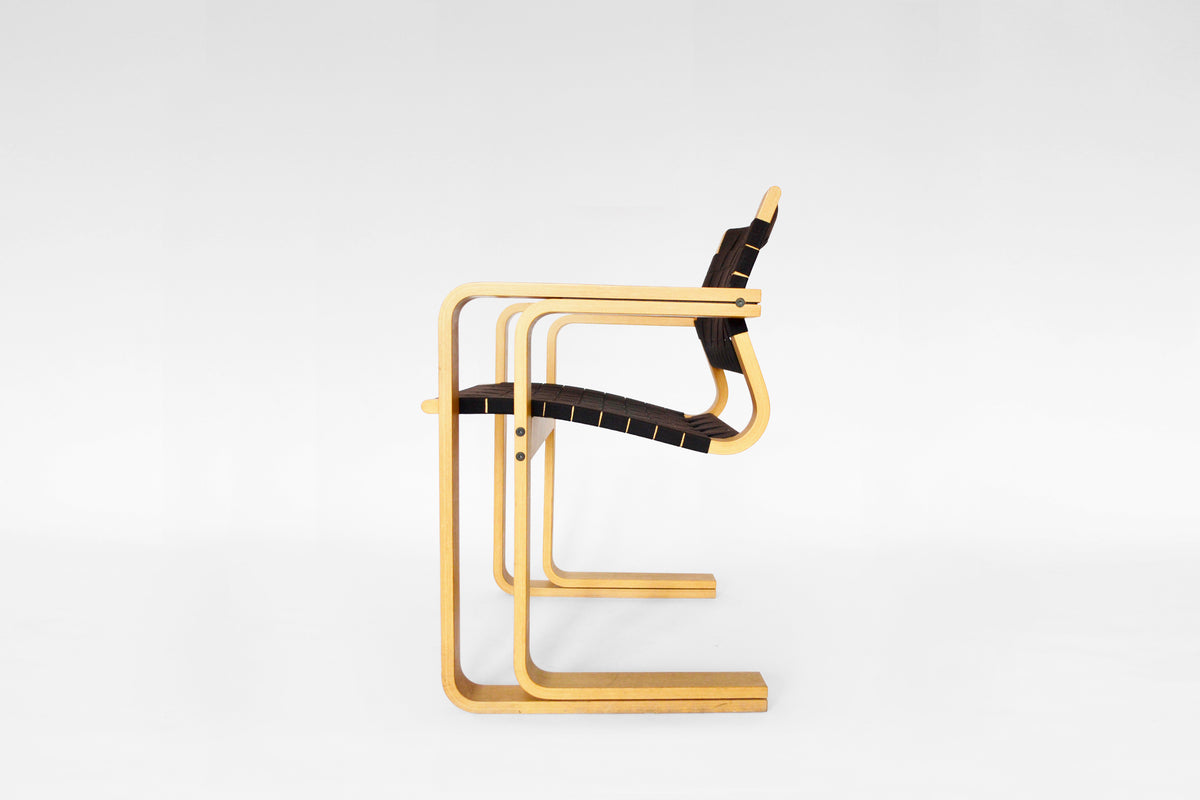 Model 5531 Armchair in Textile Webbing & Beech Plywood by Rud Thygesen & Johnny Sørensen for Magnus Olesen, 1970s