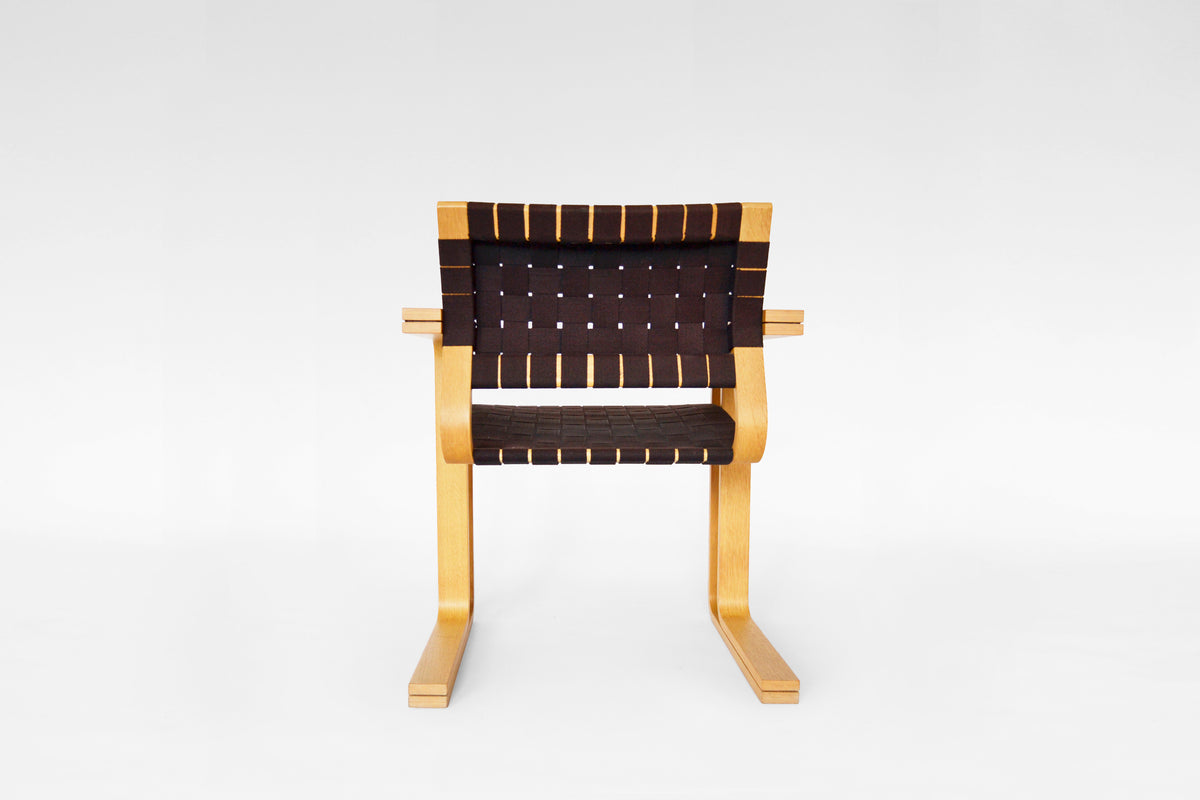 Model 5531 Armchair in Textile Webbing & Beech Plywood by Rud Thygesen & Johnny Sørensen for Magnus Olesen, 1970s