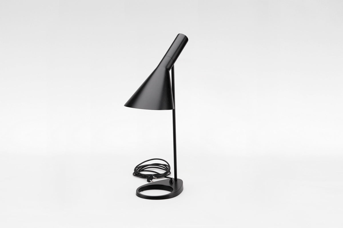 AJ Table Lamp in Black Lacquered Steel by Arne Jacobsen for Louis Poulsen, 1960
