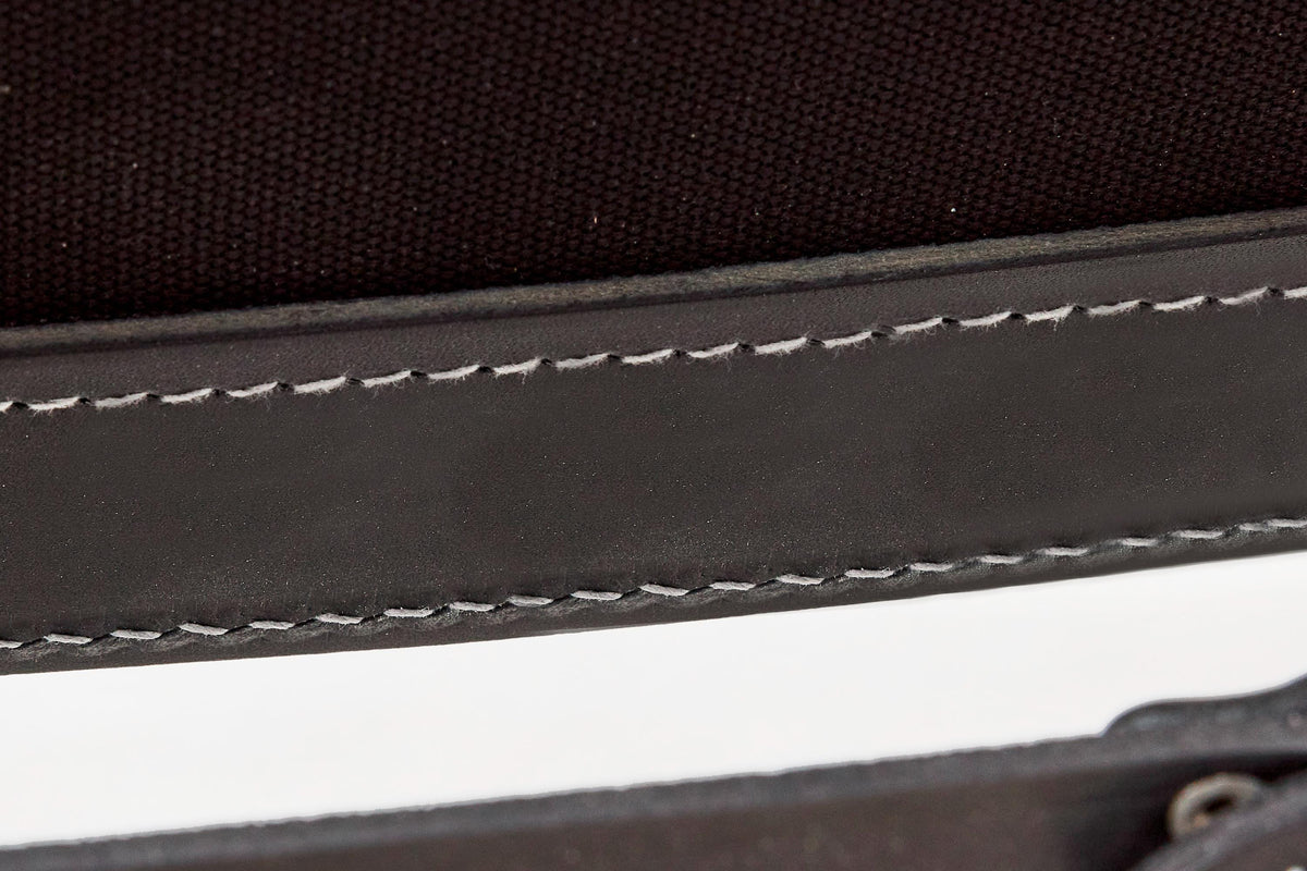Spanish Chair in Oak & Black Leather by Børge Mogensen for Fredericia Stolefabrik, 1960s